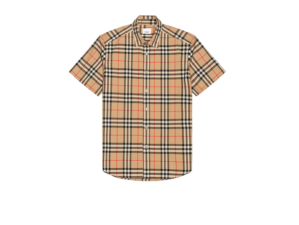 BURBERRY Caxton Short Sleeve Check Shirt