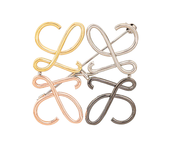 LOEWE Anagram Brooch