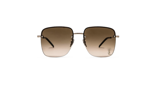 SAINT LAURENT Square Metal Sunglasses