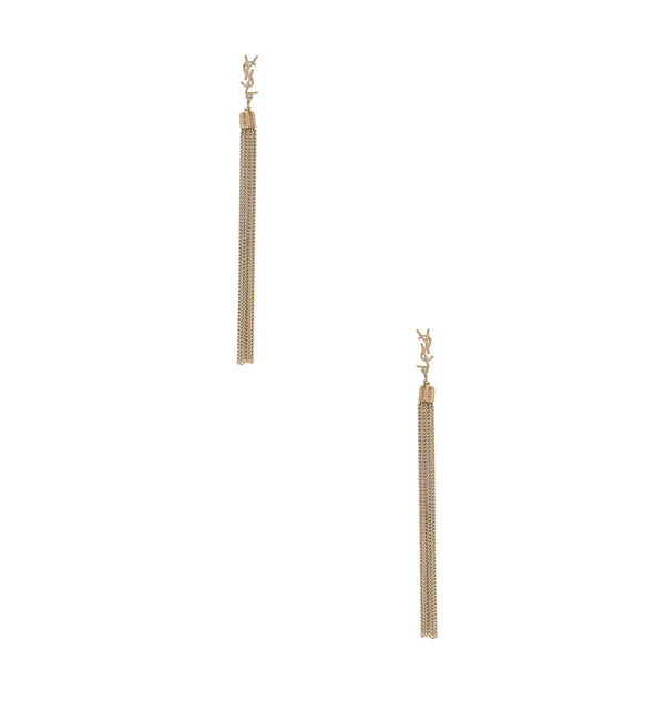 SAINT LAURENT Simple Chain Earrings