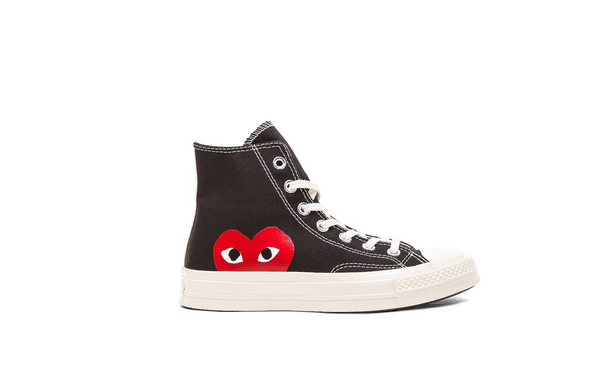 COMME DES GARCONS PLAY Converse Large Emblem High Top Canvas Sneakers