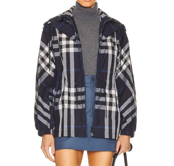 BURBERRY Lisby Check Parka Jacket