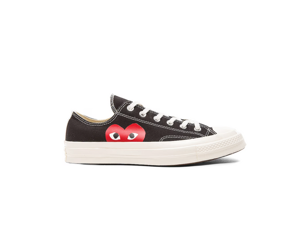 COMME DES GARCONS PLAY Converse Large Emblem Low Top Canvas Sneakers