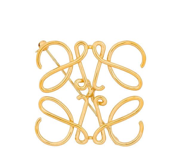 LOEWE Anagram Brooch