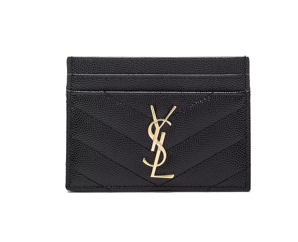 SAINT LAURENT Cassandre Credit Card Case