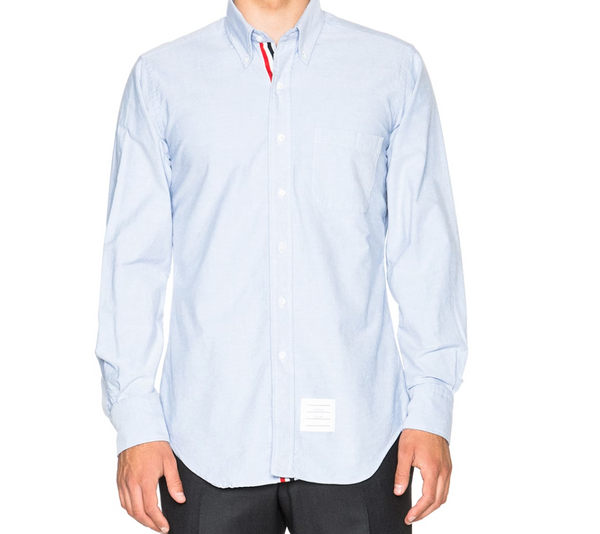 Classic Cotton Button Down With Ribbon Placket