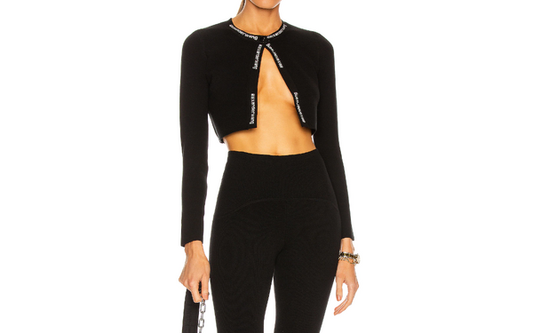 Logo Cropped Cardigan