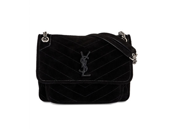 Medium Niki Suede Chain Bag