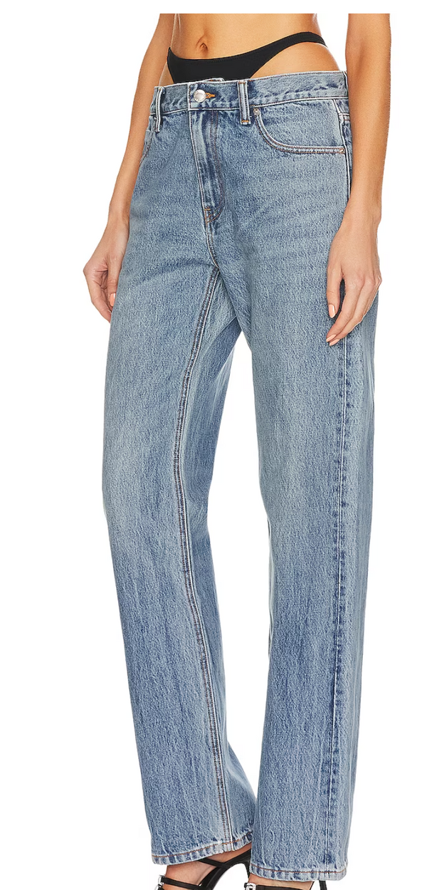 Low Rise Slouchy Jean with Diamonte Charm Bikin