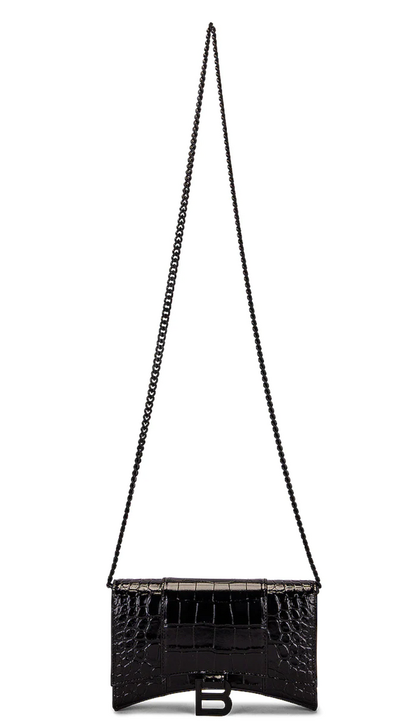 Balenciaga Hourglass Wallet On Chain Bag