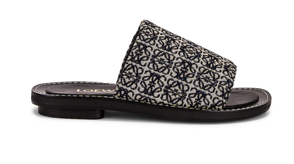 Loewe Anagram Jacquard Slide