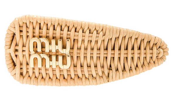 Miu Miu Raffia Hair Clip