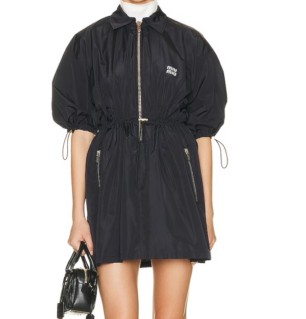 Miu Miu Long Sleeve Mini Dress