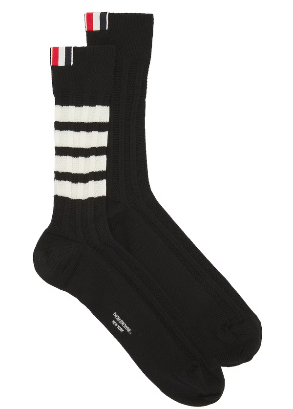 Thom Browne 4 Bar Mid Calf Socks