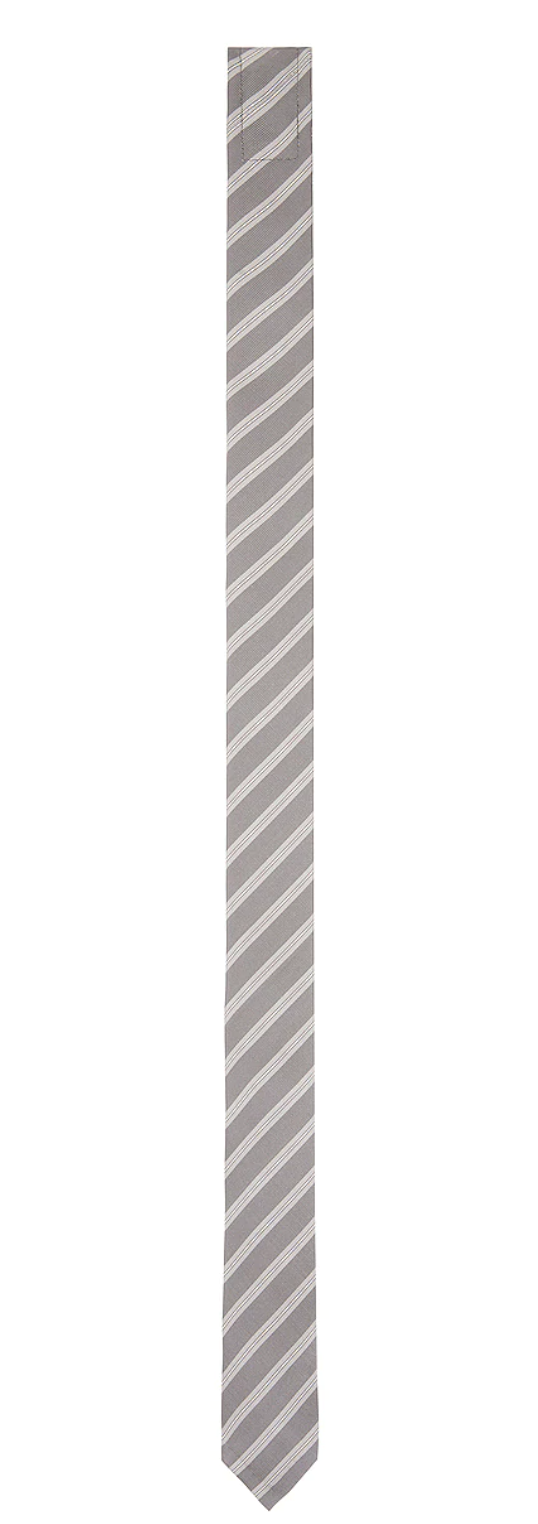 Thom Browne Micro Hairline Stripe Tie