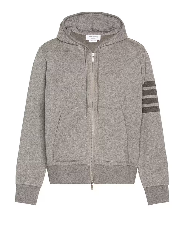 Thom Browne Tonal 4 Bar Hoodie