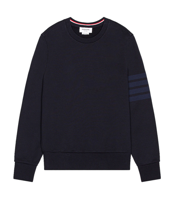 Thom Browne 4 Bar Relaxed Crewneck Sweatshirt