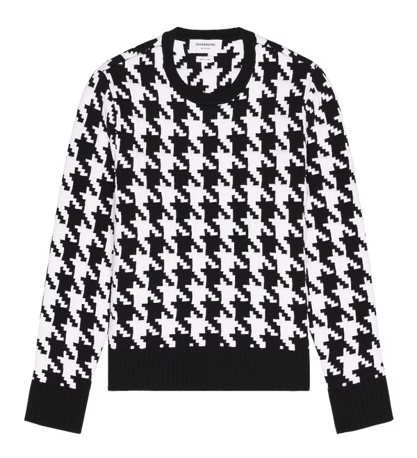 Thom Browne Wool Houndstooth Pullover