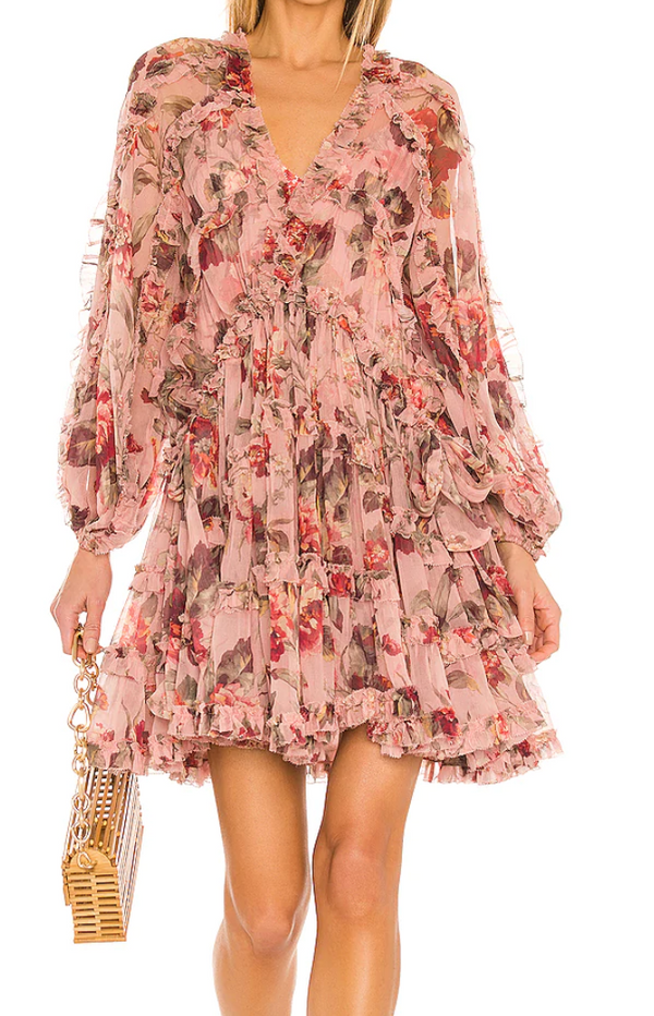 Zimmermann Cassia Billow Short Dress