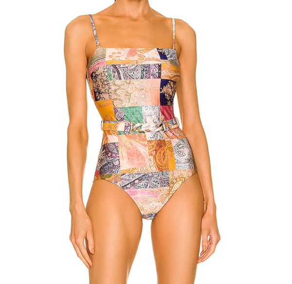 Zimmermann Belted Bandeau Swimsuit