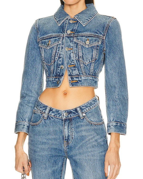 Alexander Wang Shrunken Trucker Jacket