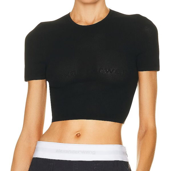 Alexander Wang Logo Mesh Tee