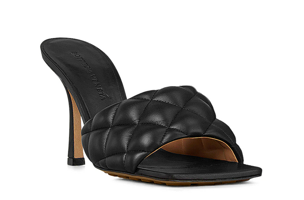 Bottega Veneta Leather Quilted Mules