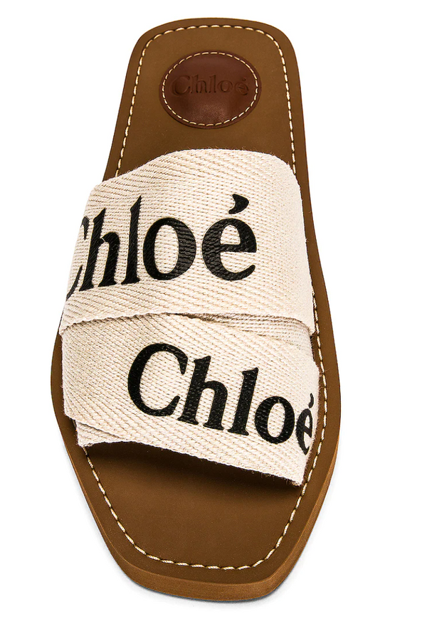 Chloe Woody Flat Slides