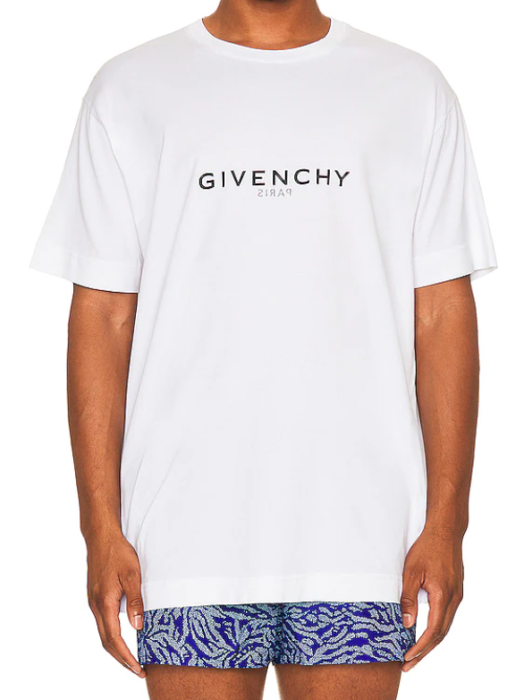 Givenchy Oversized Fit Reverse Print T-Shirt