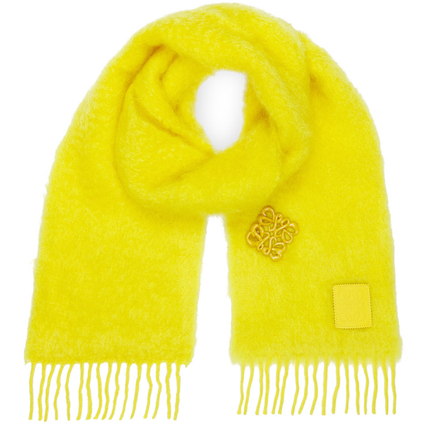 Loewe Mohair Brooch Scarf