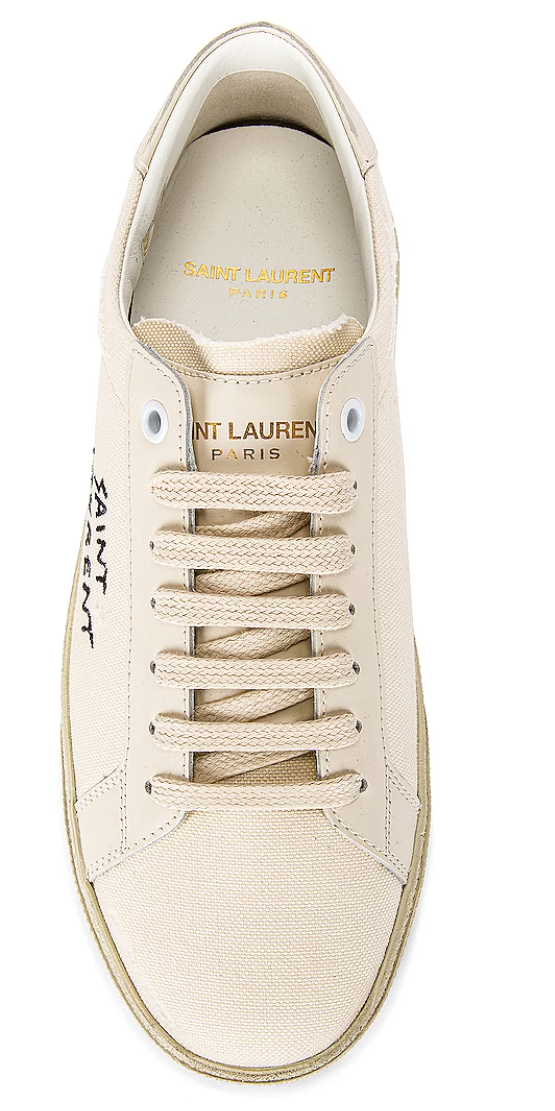 Saint Laurent Embroidered Sneakers