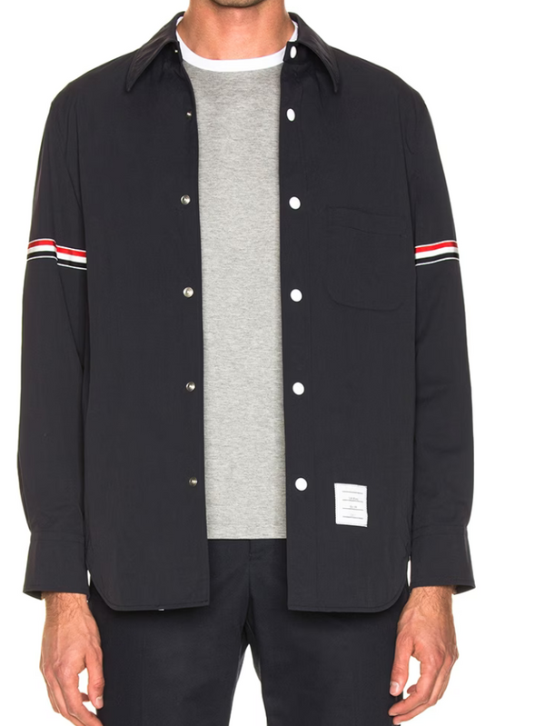 Thom Browne Snap Front Shirt Jacket